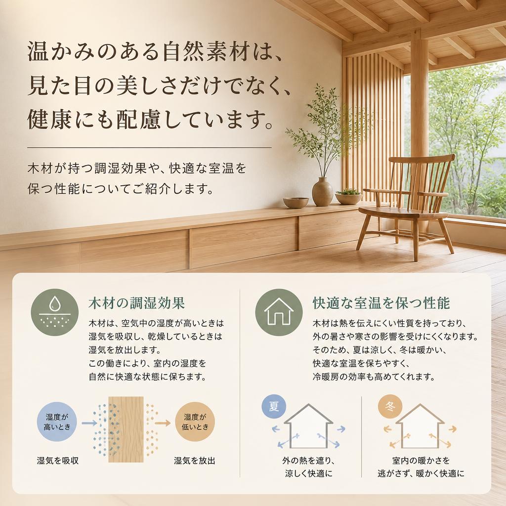 自然素材の魅力