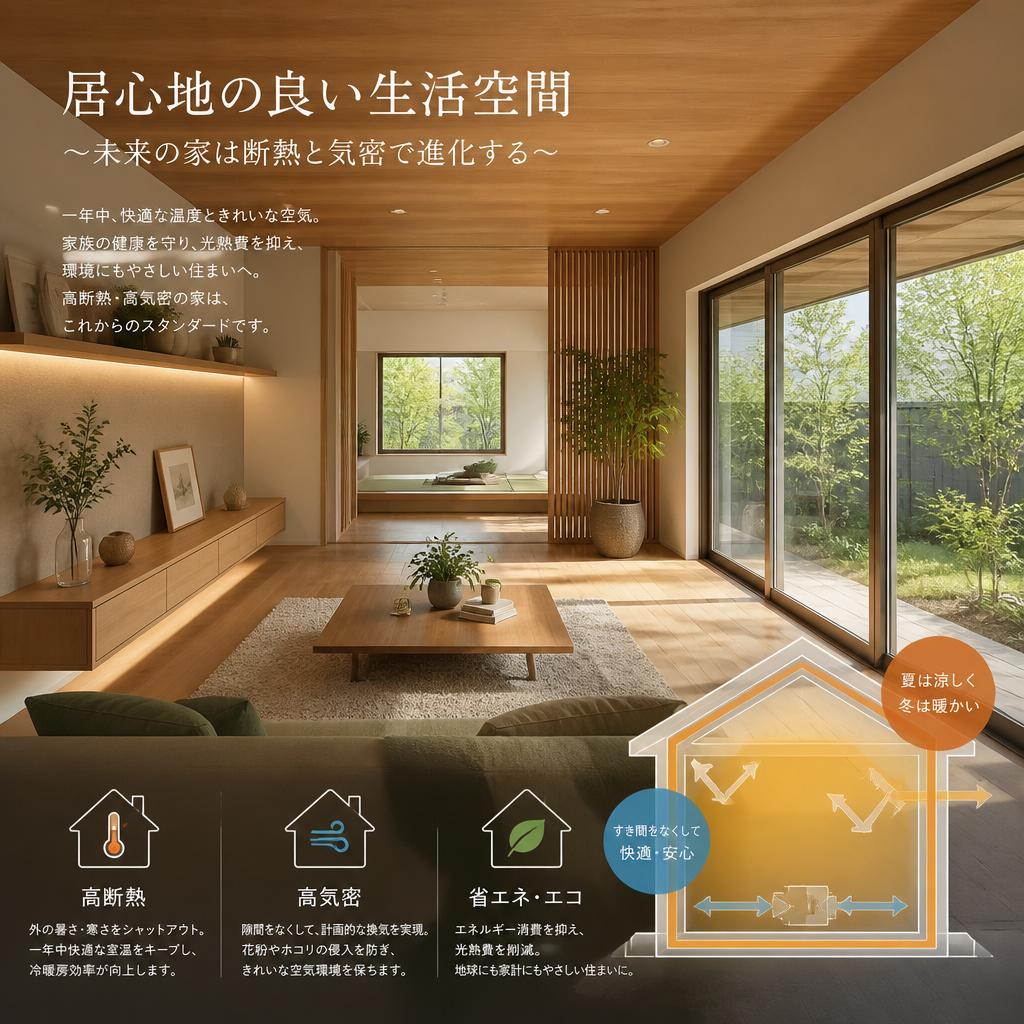 居心地の良い生活空間～未来の家は断熱と気密で進化する～