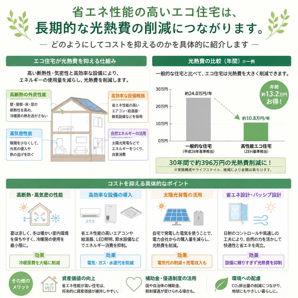 エコ住宅がもたらす光熱費の削減