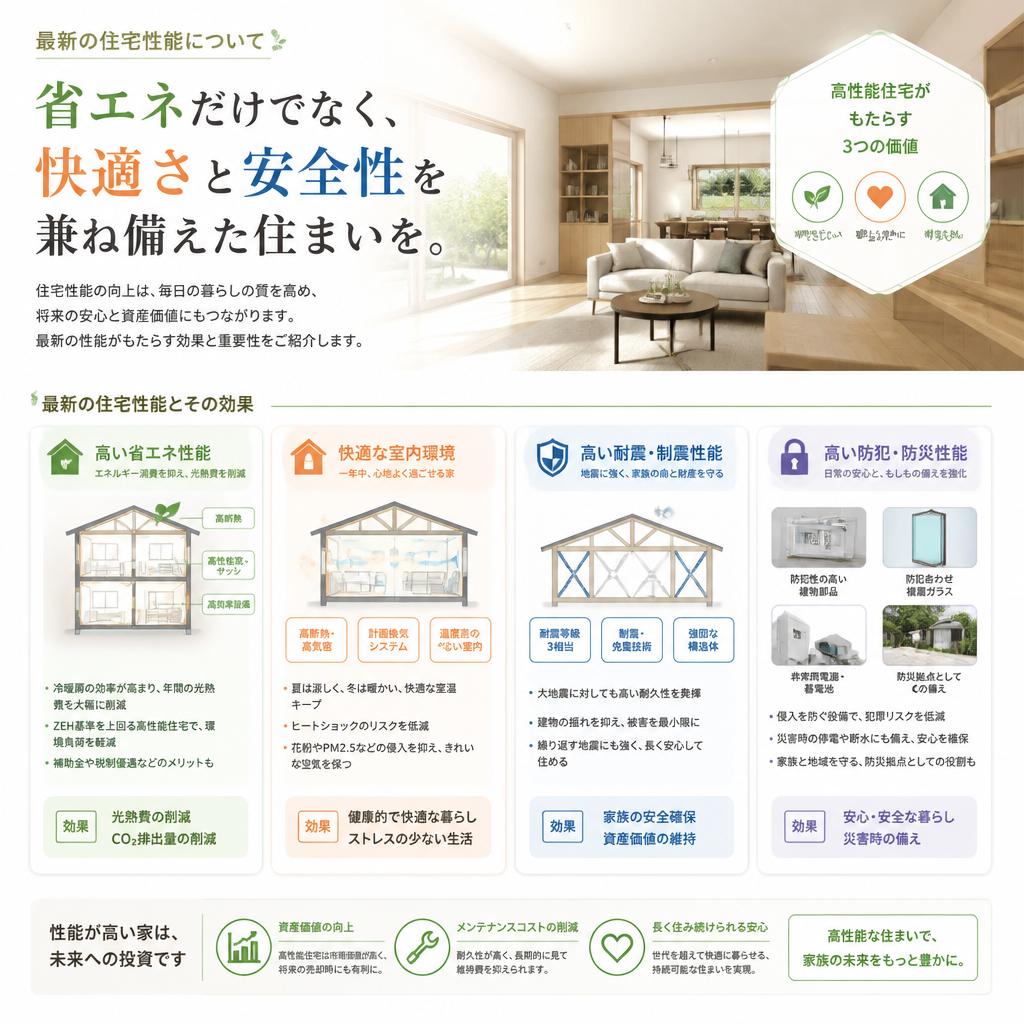 高性能な住宅設備とその効果