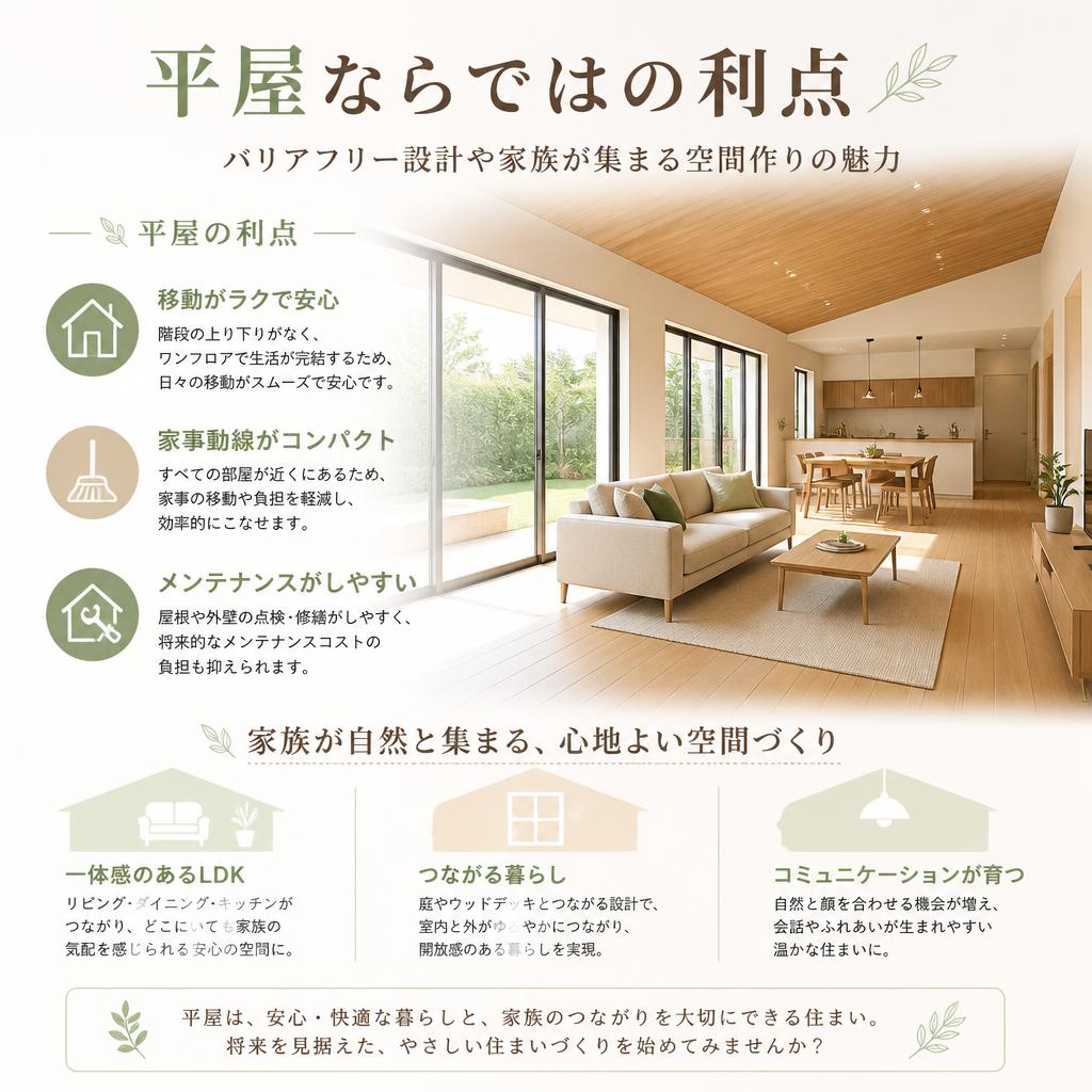 2. 平屋の暮らしやすさ