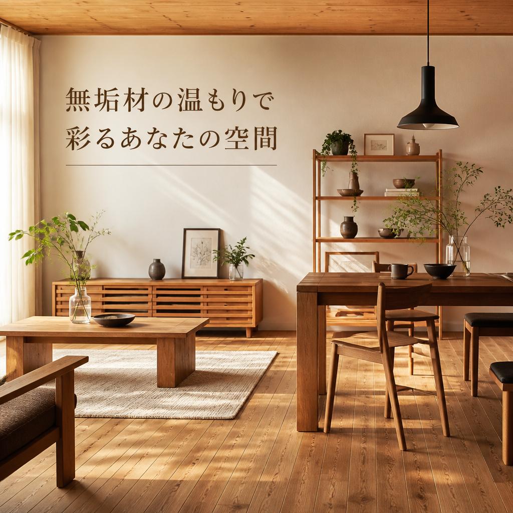 無垢材の温もりで彩るあなたの空間