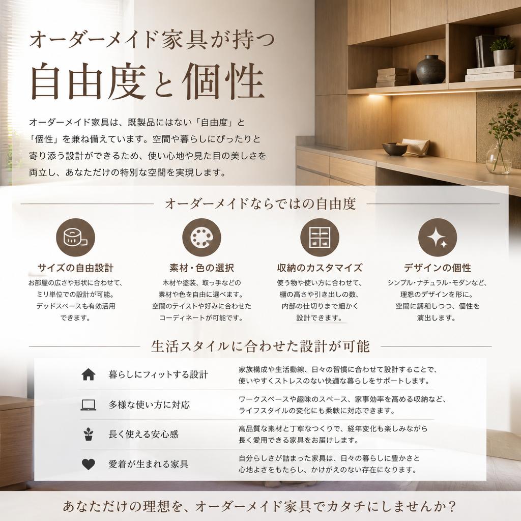 オーダーメイド家具の利点