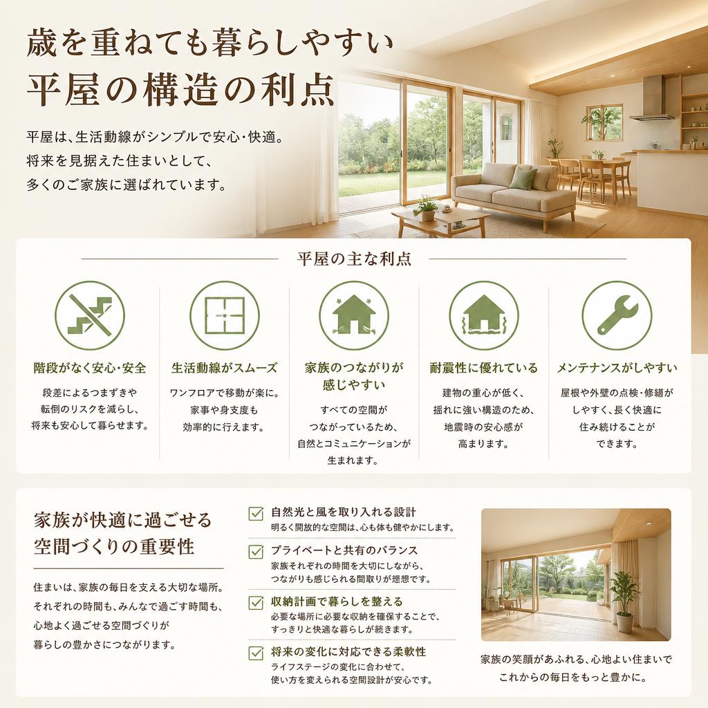 2. 平屋のメリット