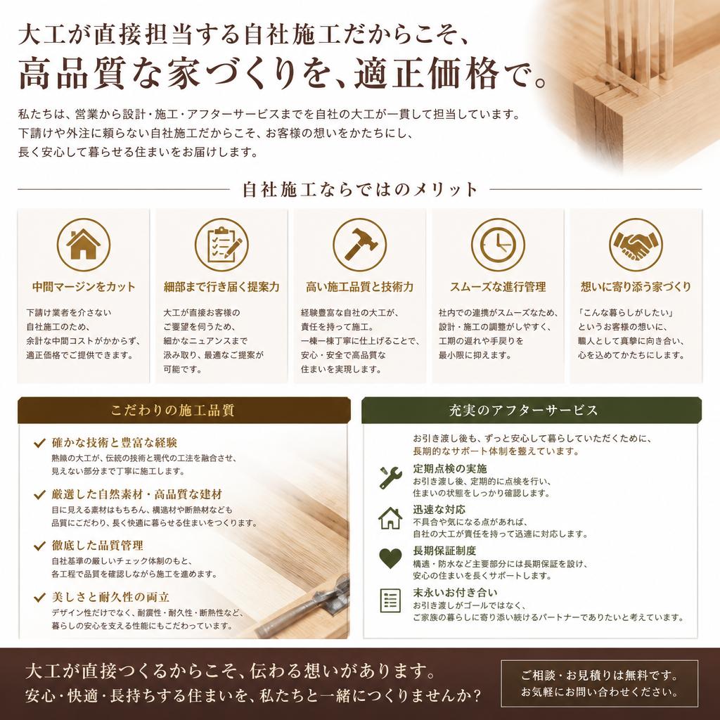 5. 自社施工の安心