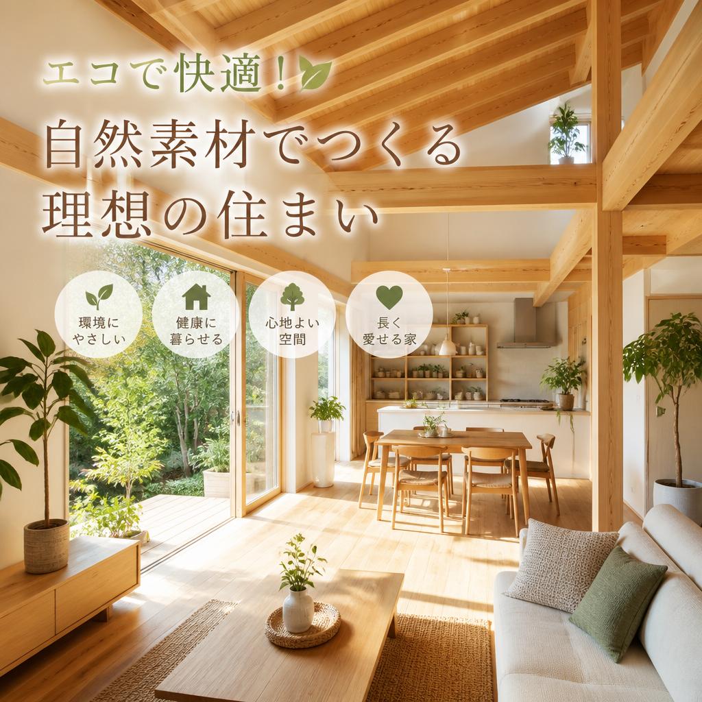 エコで快適！自然素材でつくる理想の住まい