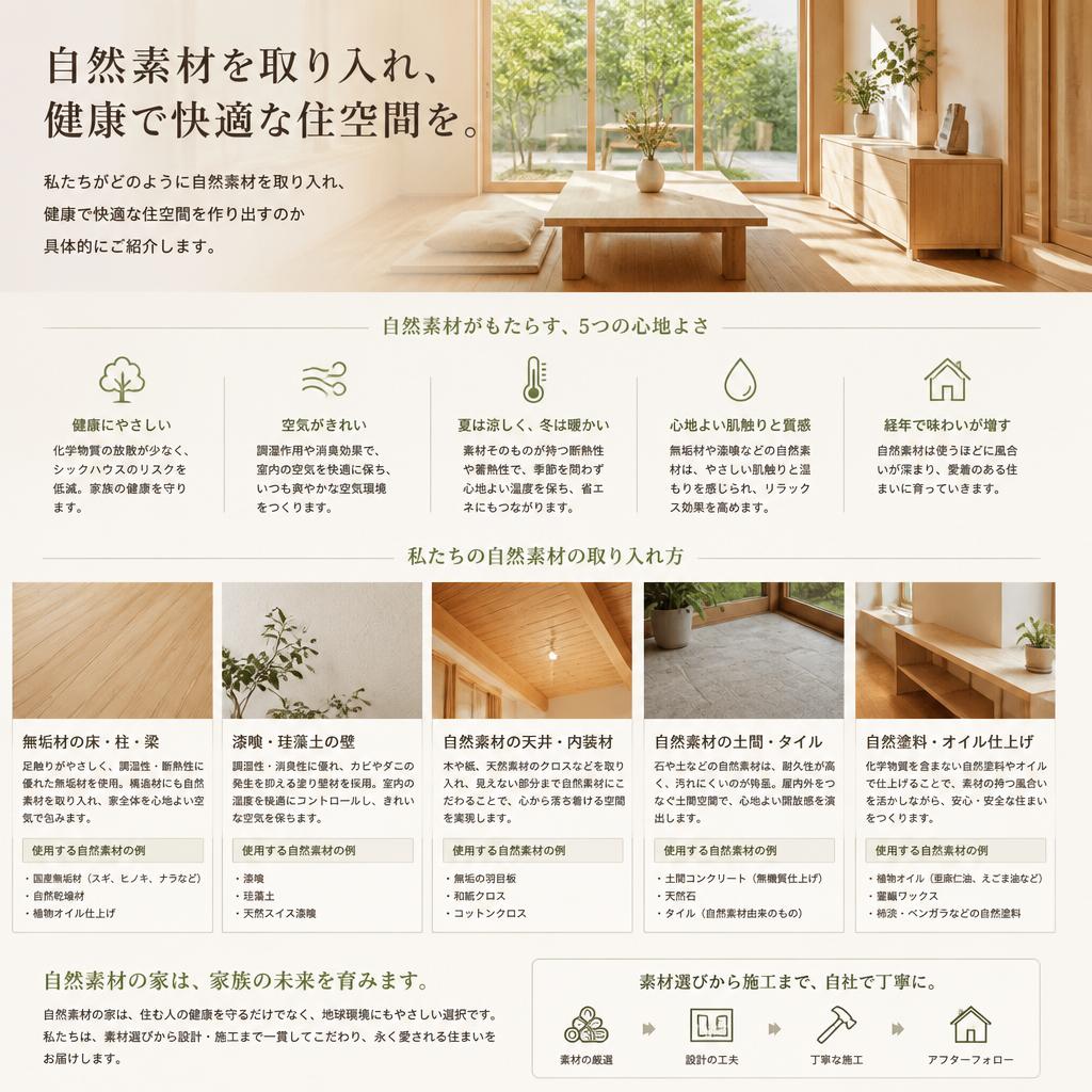 自然素材の活用