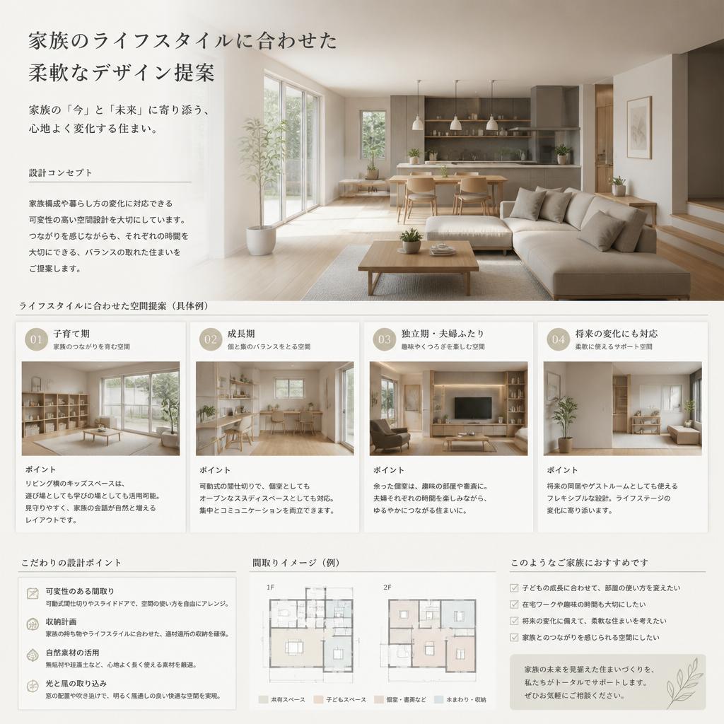 4. ライフスタイルに合わせたリビングデザイン