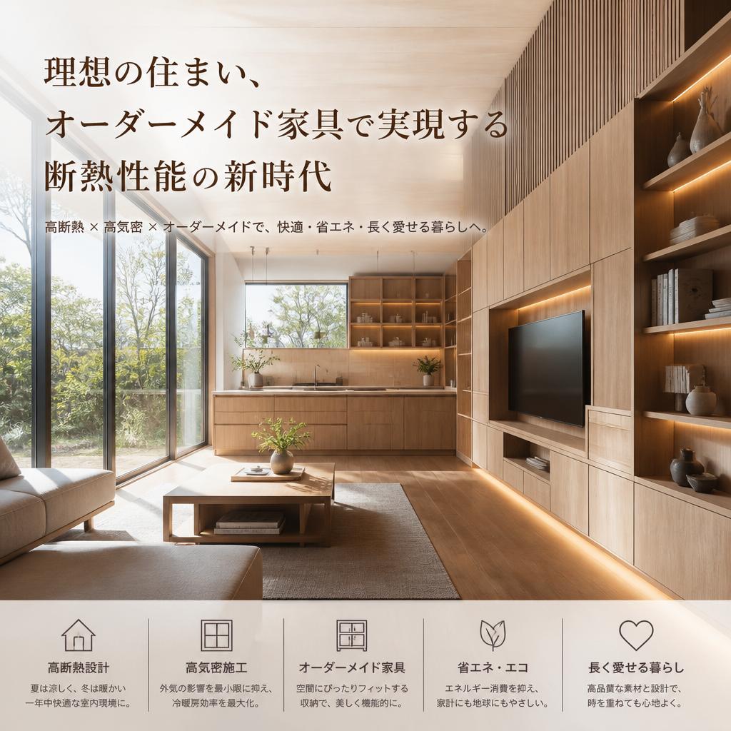 理想の住まい、オーダーメイド家具で実現する断熱性能の新時代