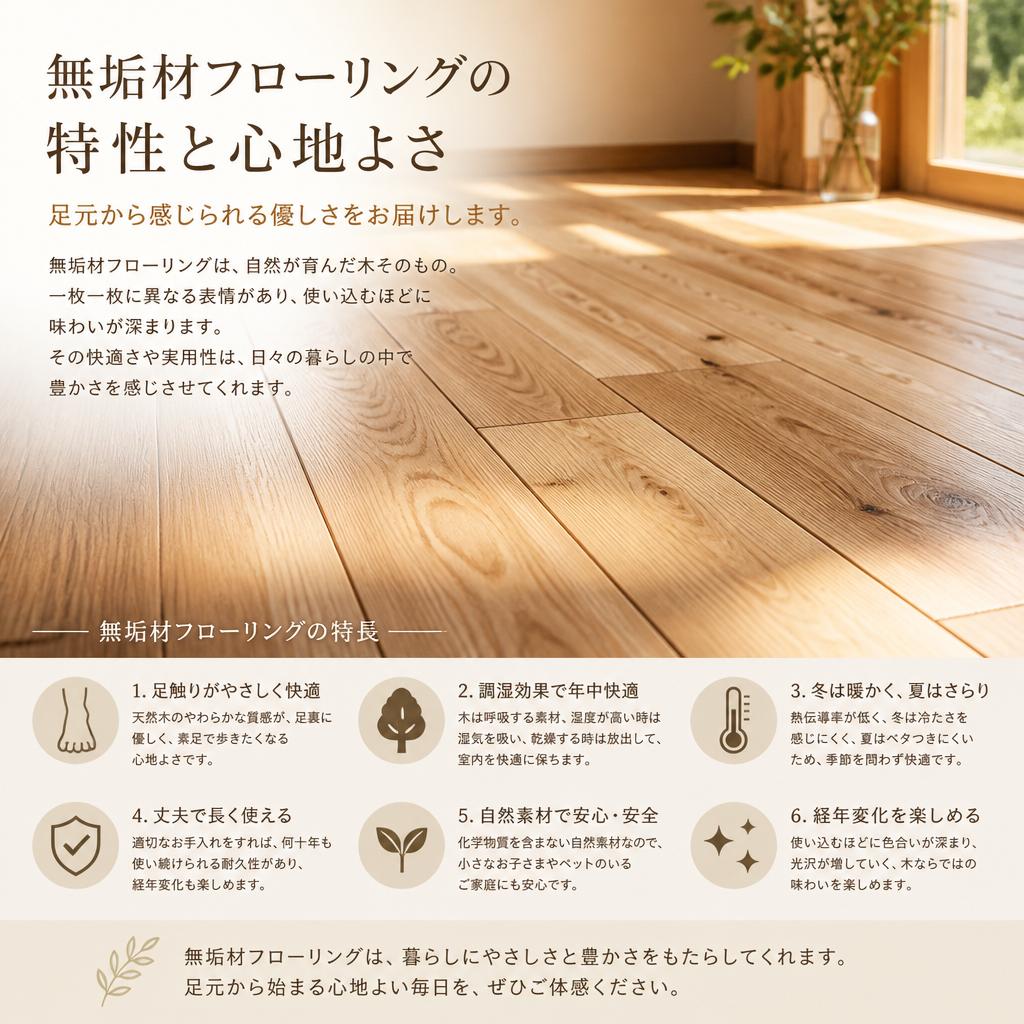 温もりを感じるフローリング
