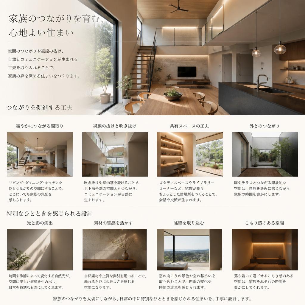 家族の絆を深める空間デザイン