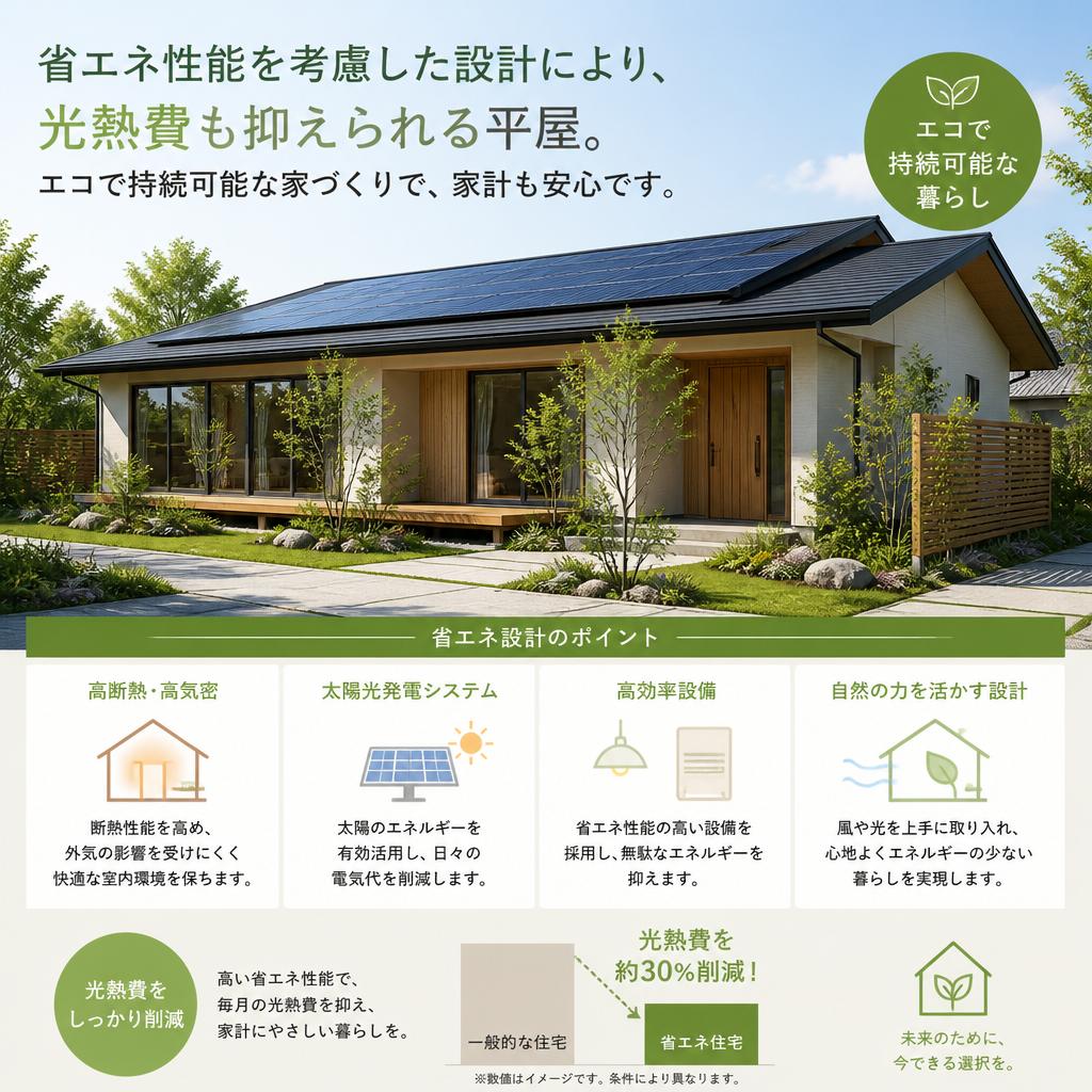 省エネ設計で家計に優しい